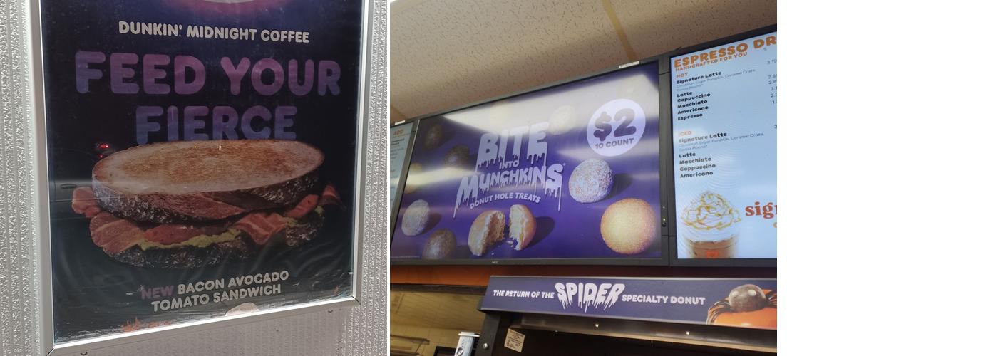 Dunkin' Menu