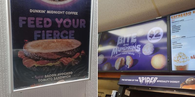 Dunkin' Menu