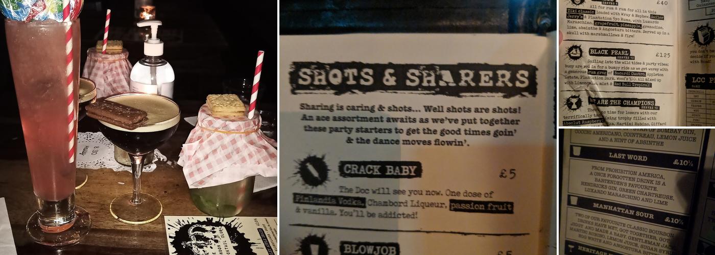 The Cocktail Club Monument Menu