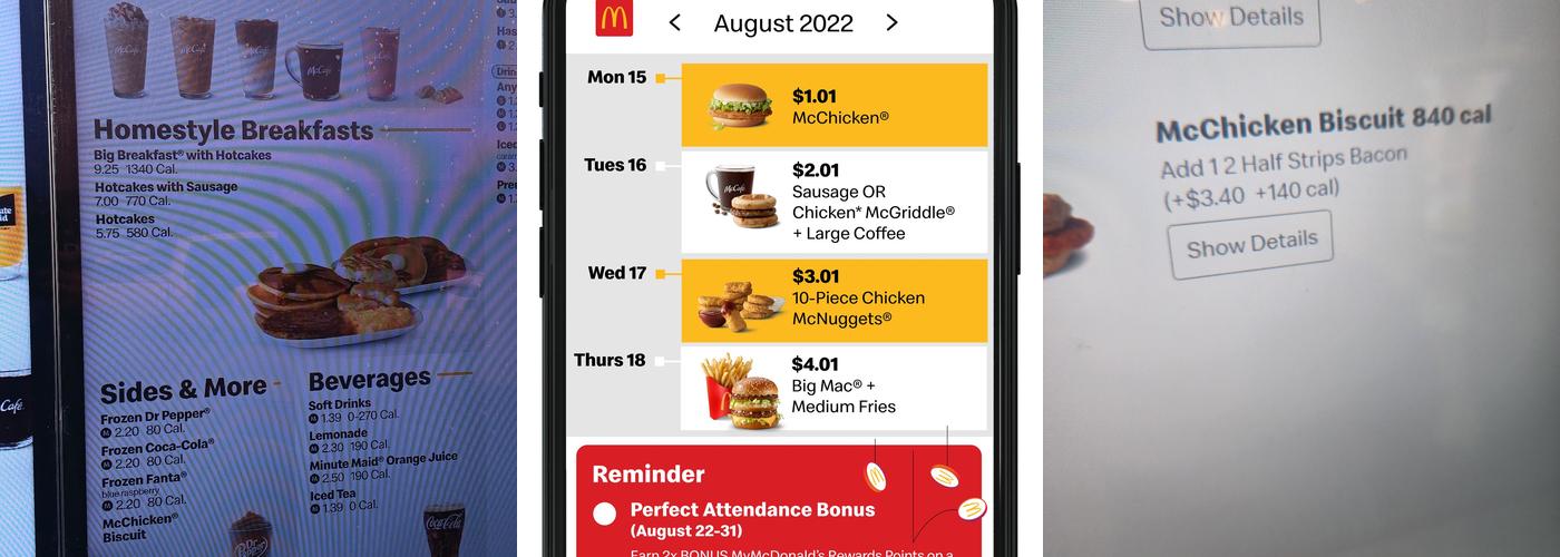 McDonald's Menu