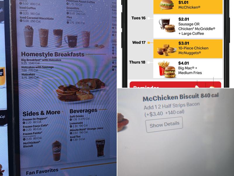 McDonald's Menu