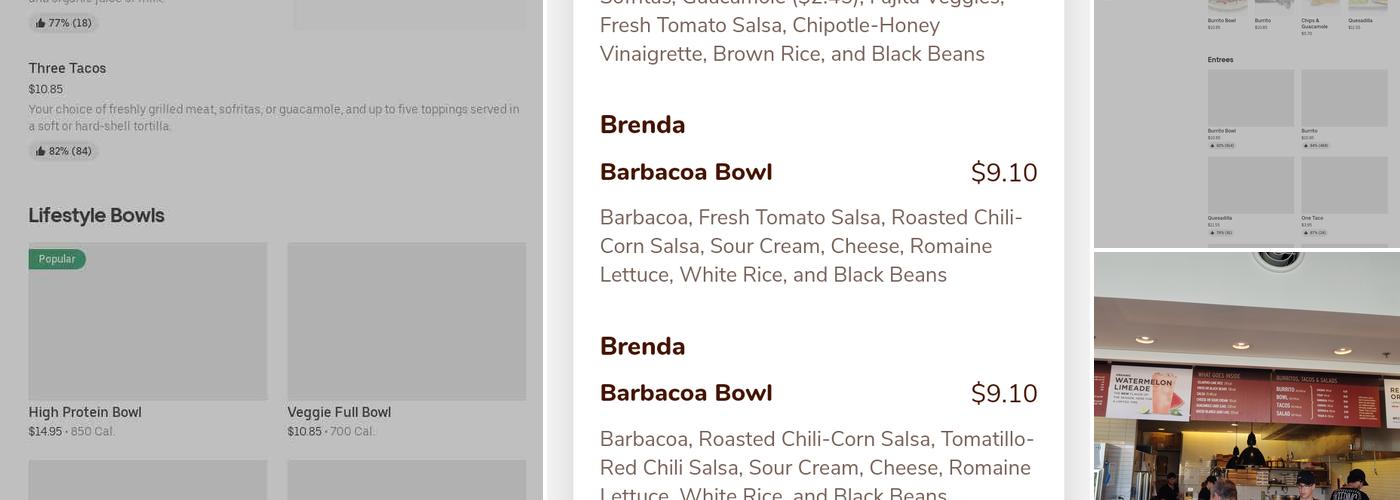 Chipotle Mexican Grill Menu
