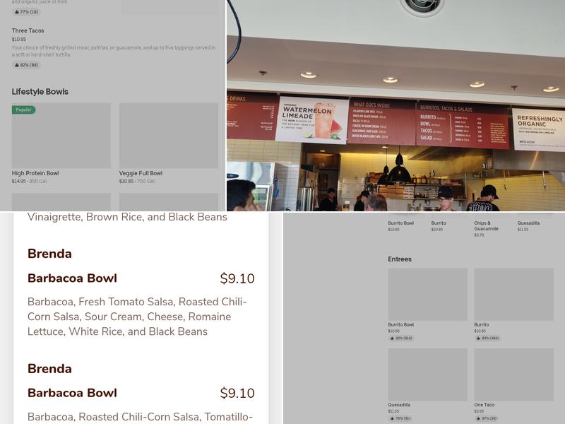 Chipotle Mexican Grill Menu
