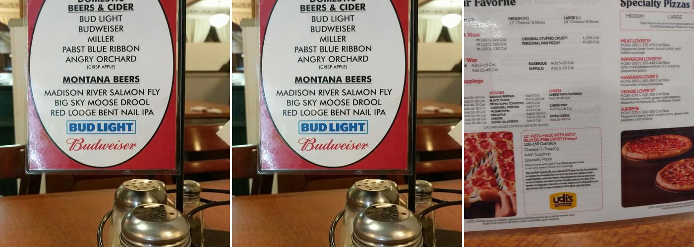 Pizza Hut Menu
