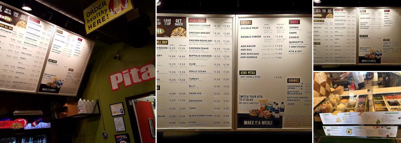 Pita Pit Menu