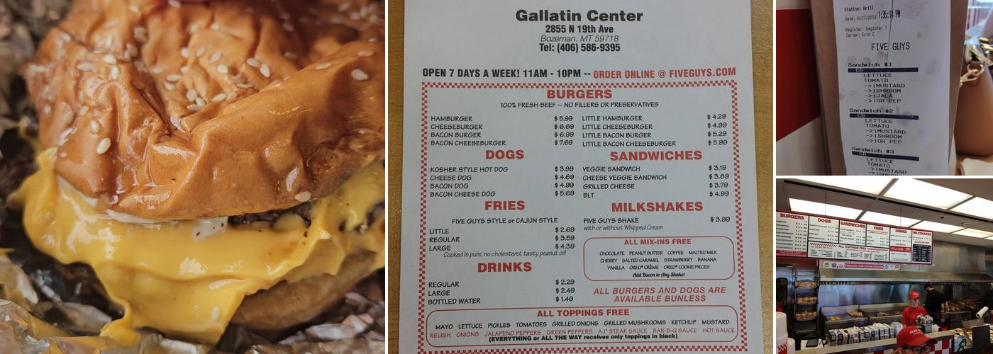 Five Guys Menu
