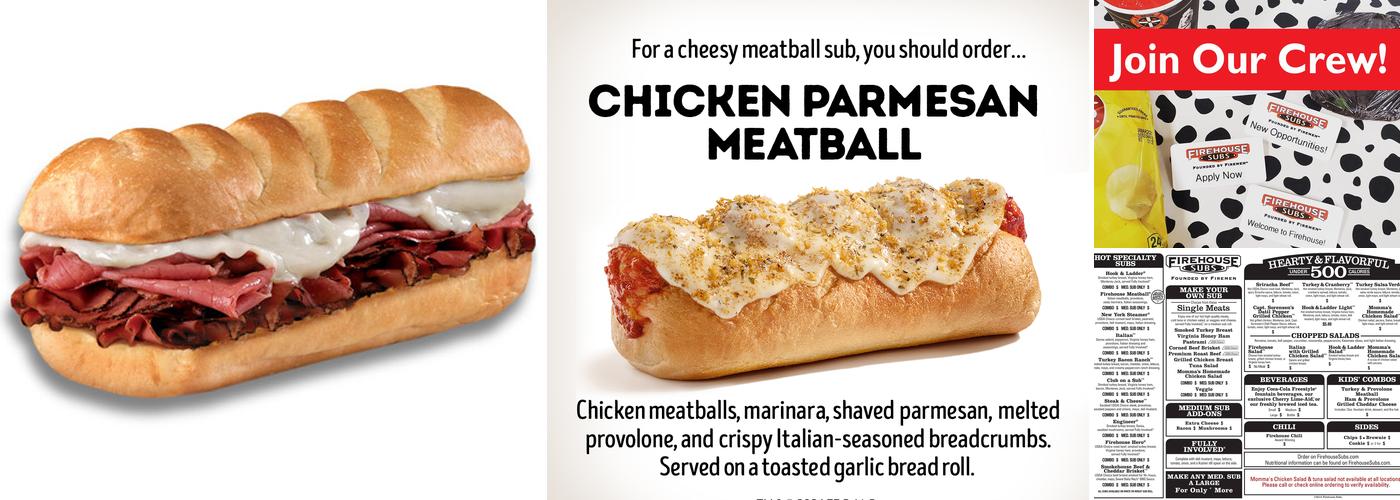 Firehouse Subs Bozeman-Gateway Menu