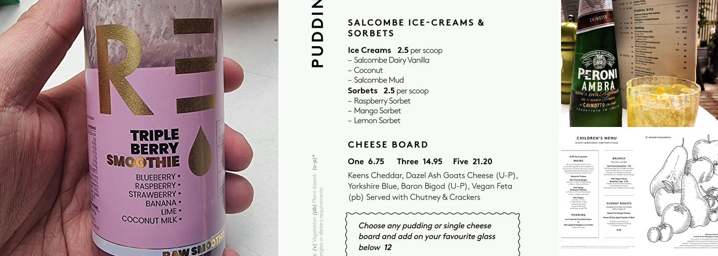 No 1a Duke Street Menu