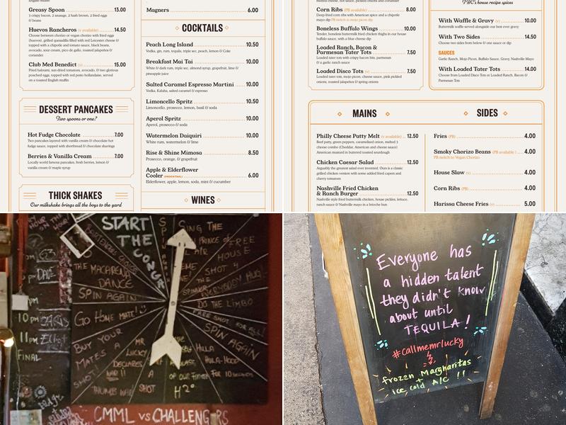 Call Me Mr Lucky Menu