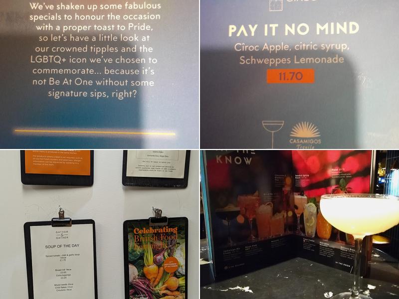 Be At One - Liverpool Street Menu