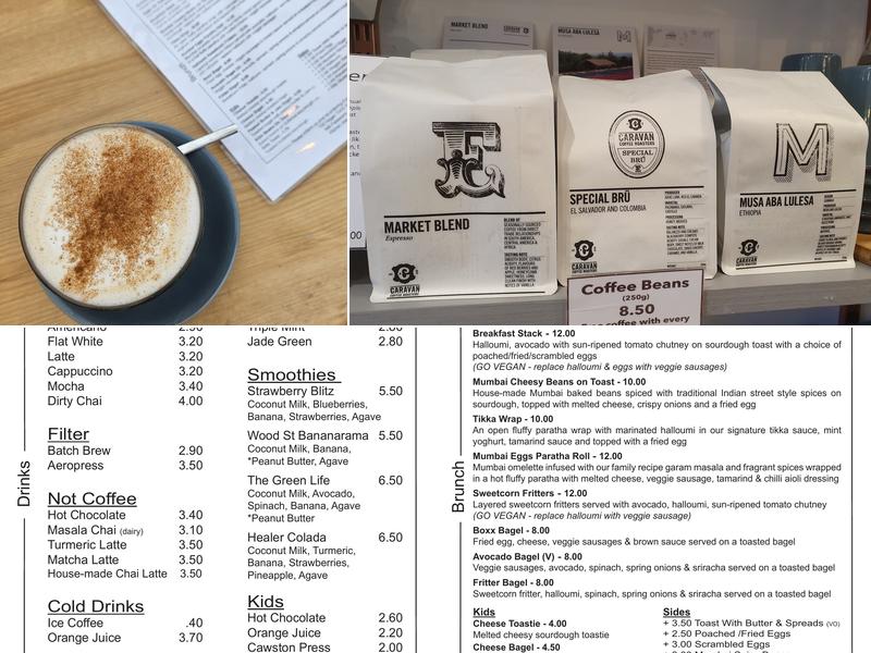 Coffee Boxx Menu