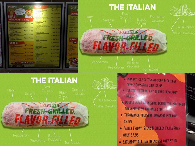 Pita Pit Menu