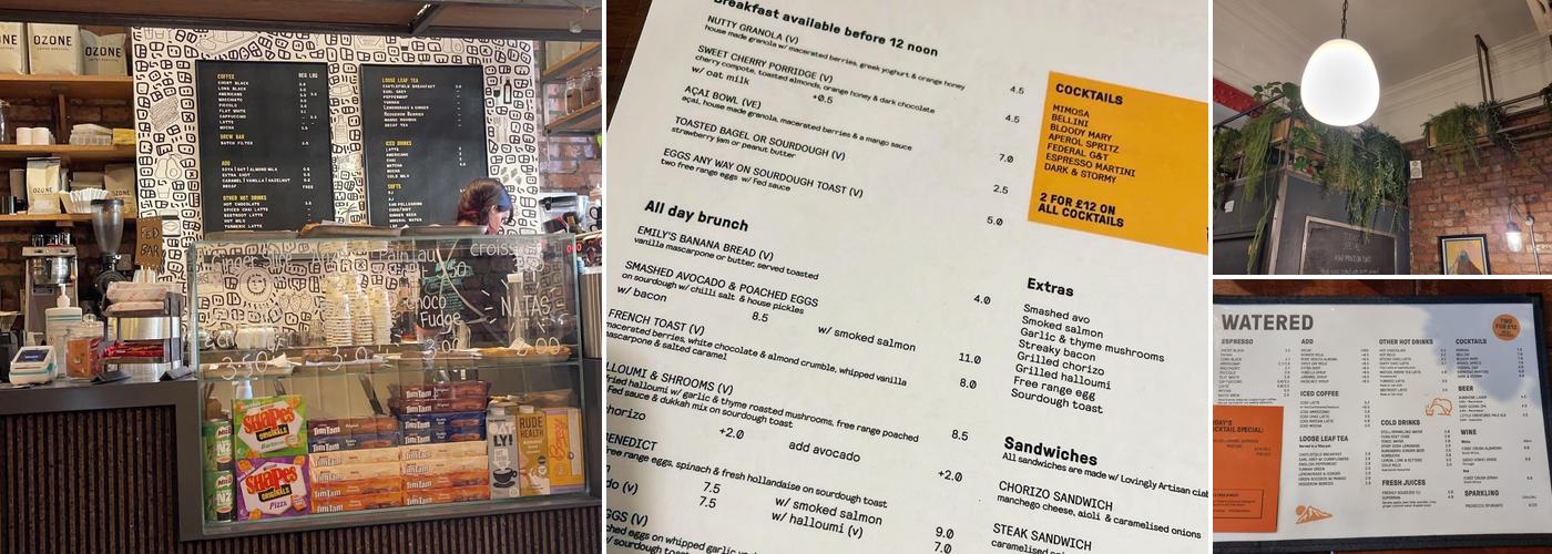 Federal Cafe Bar Menu