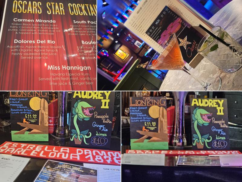 Oscars Bar Manchester Menu