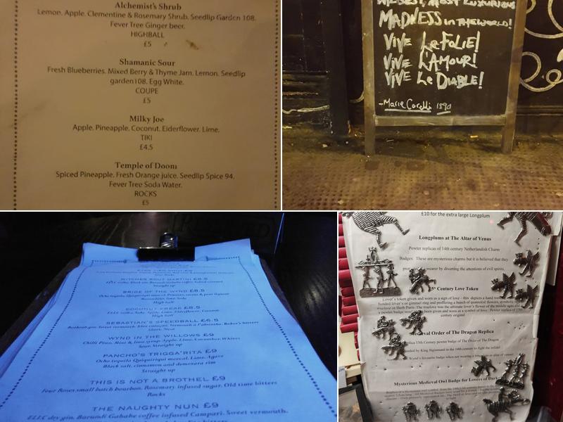 The Last Tuesday Society & Absinthe Parlour Menu