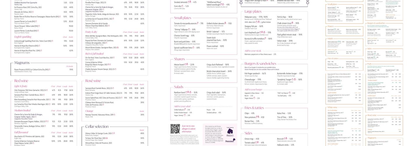 The Refinery New Street Square Menu