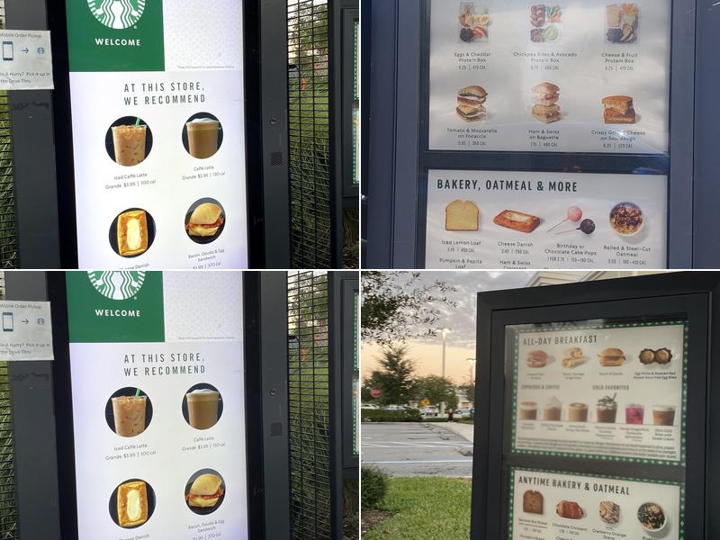 Starbucks Menu