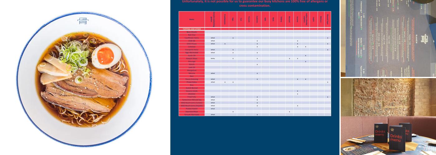 Tonkotsu Peckham Menu