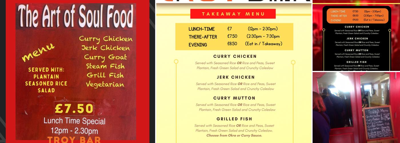 Troy Bar Menu