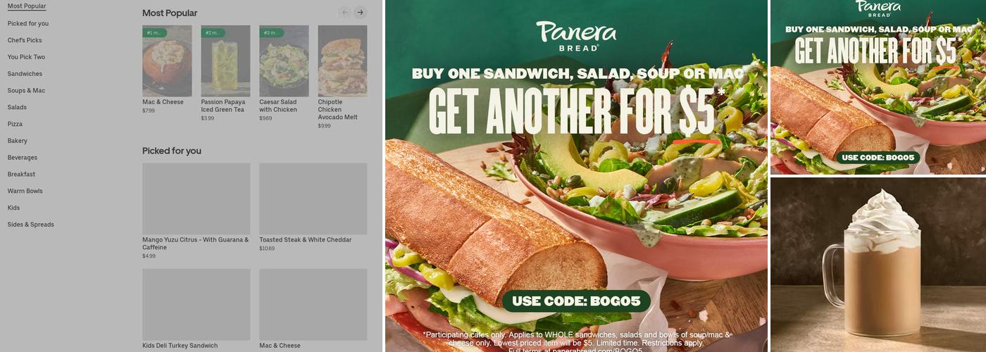 Panera Bread Menu