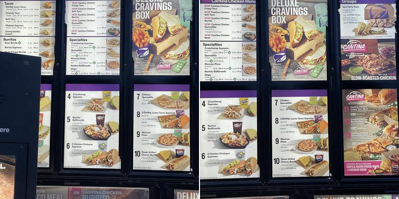 Taco Bell Menu
