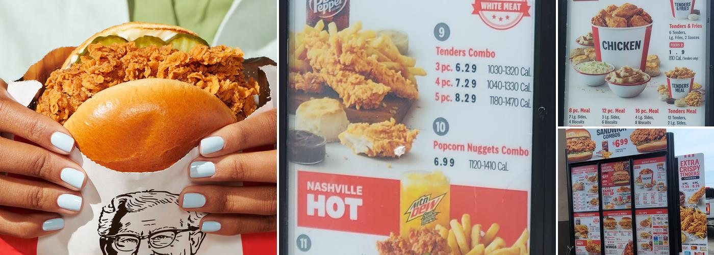 KFC Menu