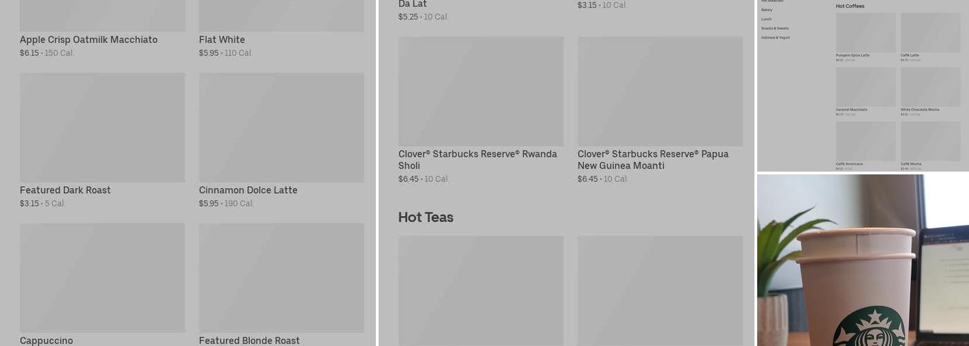 Starbucks Coffee Company Menu