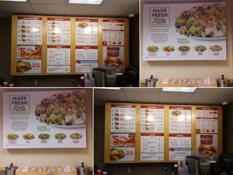 Wendy's Menu