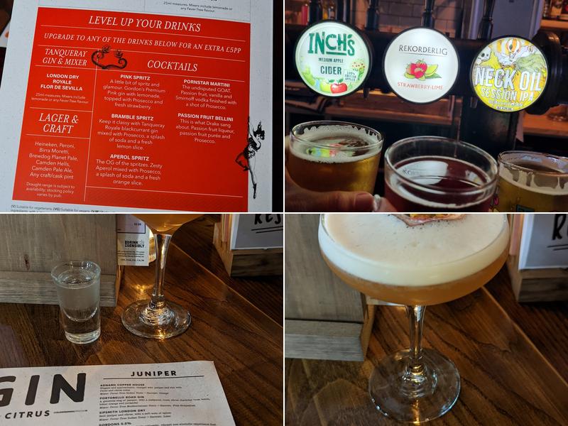 The Victoria Taps Menu