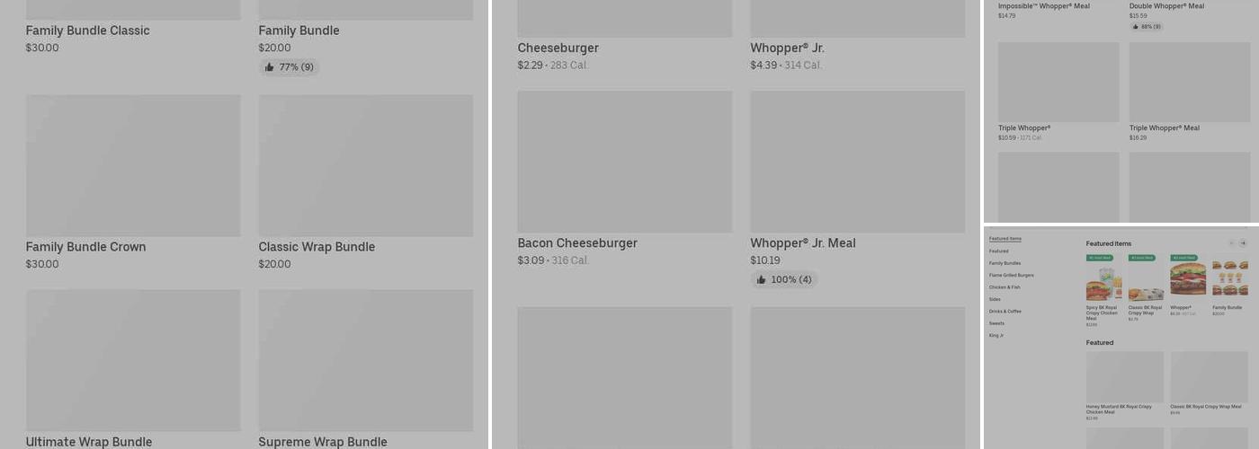 Burger King Menu