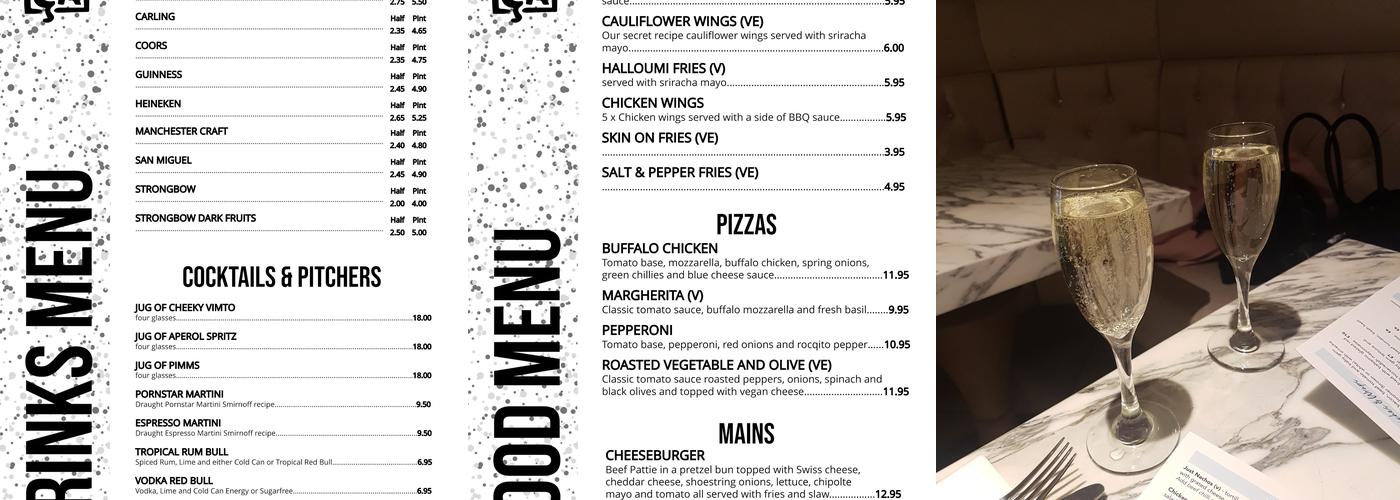 Barça - Canal-side Bar, Castlefield - Manchester Menu