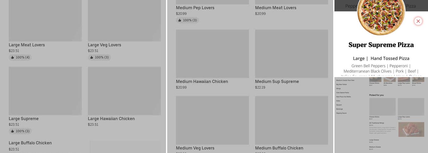 Pizza Hut Menu
