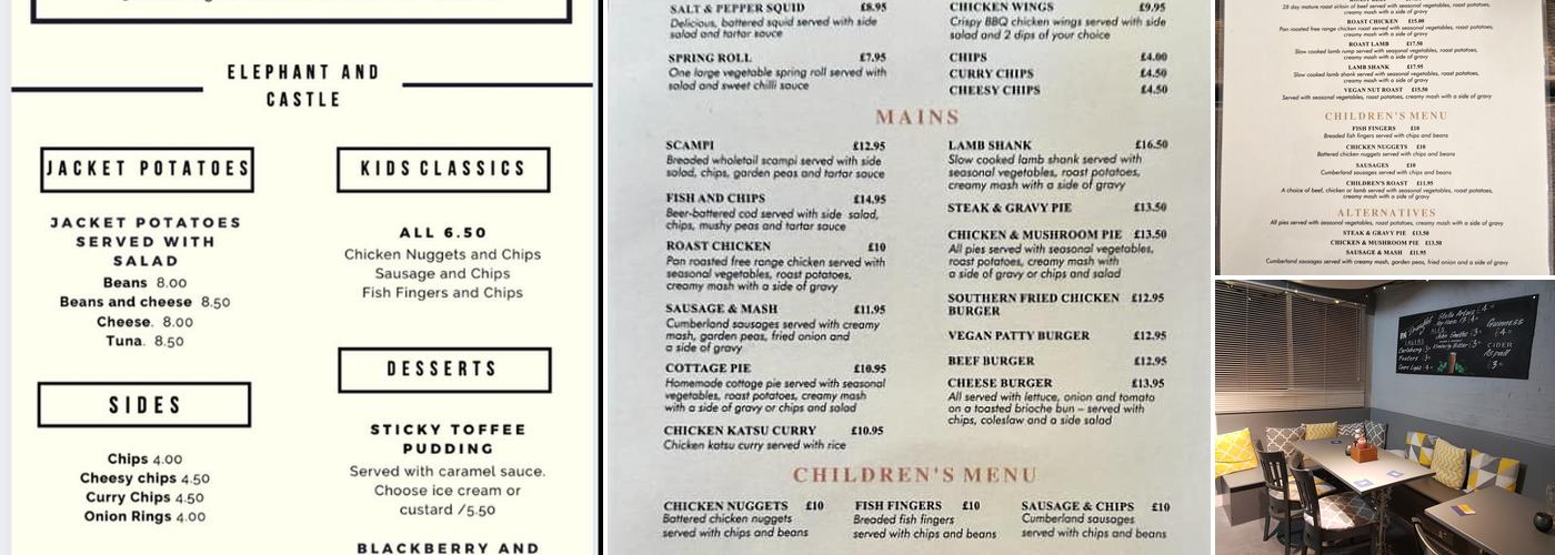 The Prince of Wales Menu