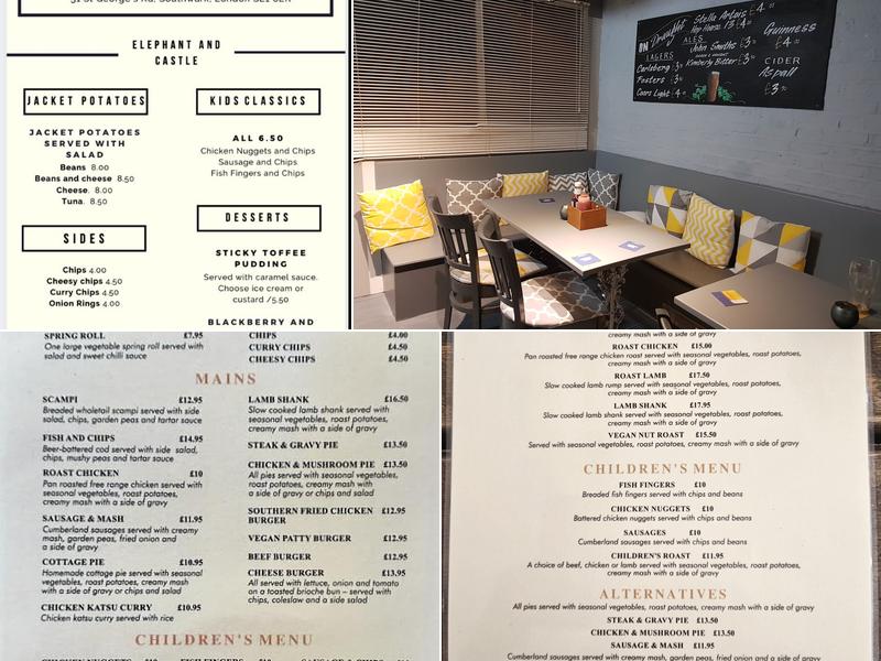 The Prince of Wales Menu