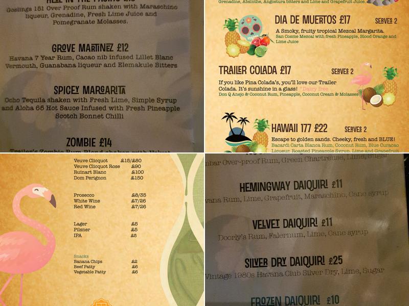 Trailer Happiness Menu