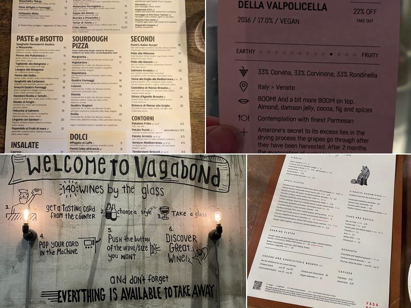 Vagabond Victoria Menu