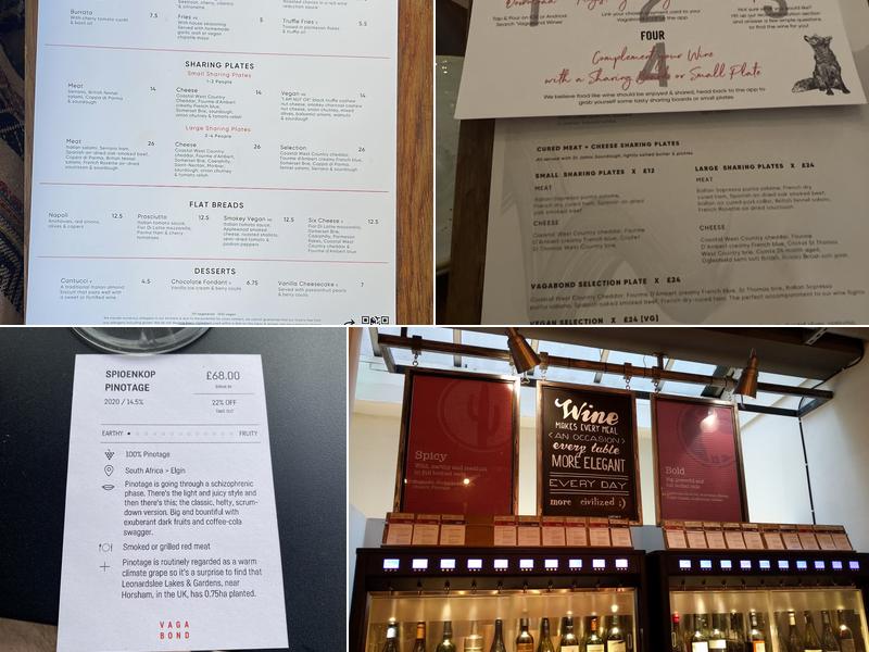 Vagabond Charlotte Street Menu