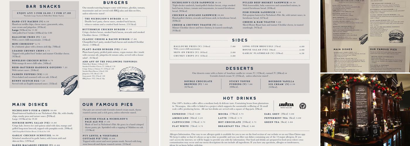 The Walrus And The Carpenter Menu