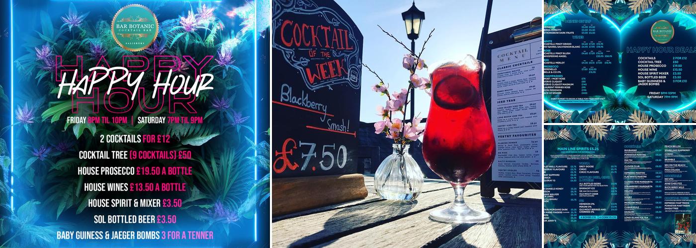 Botanic Cocktail Bar Menu