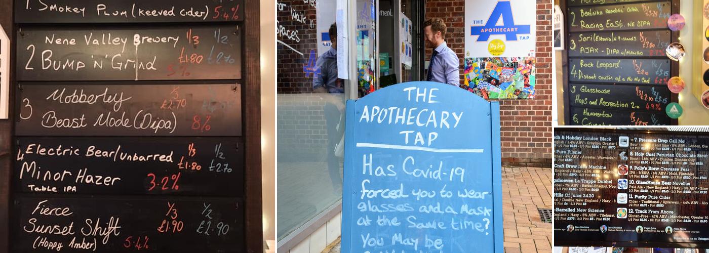 The Apothecary Tap Menu