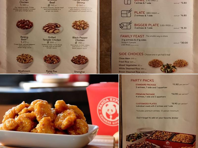 Panda Express Menu