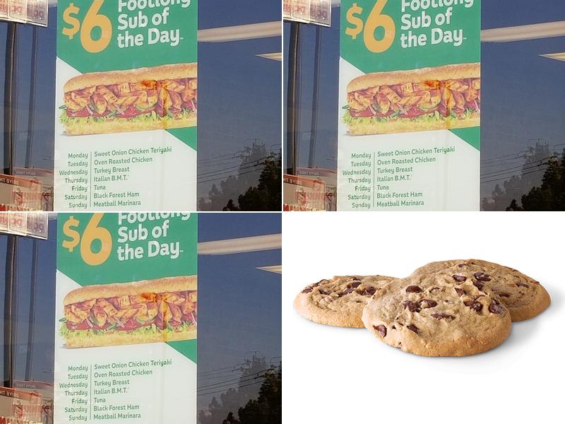 Subway Menu