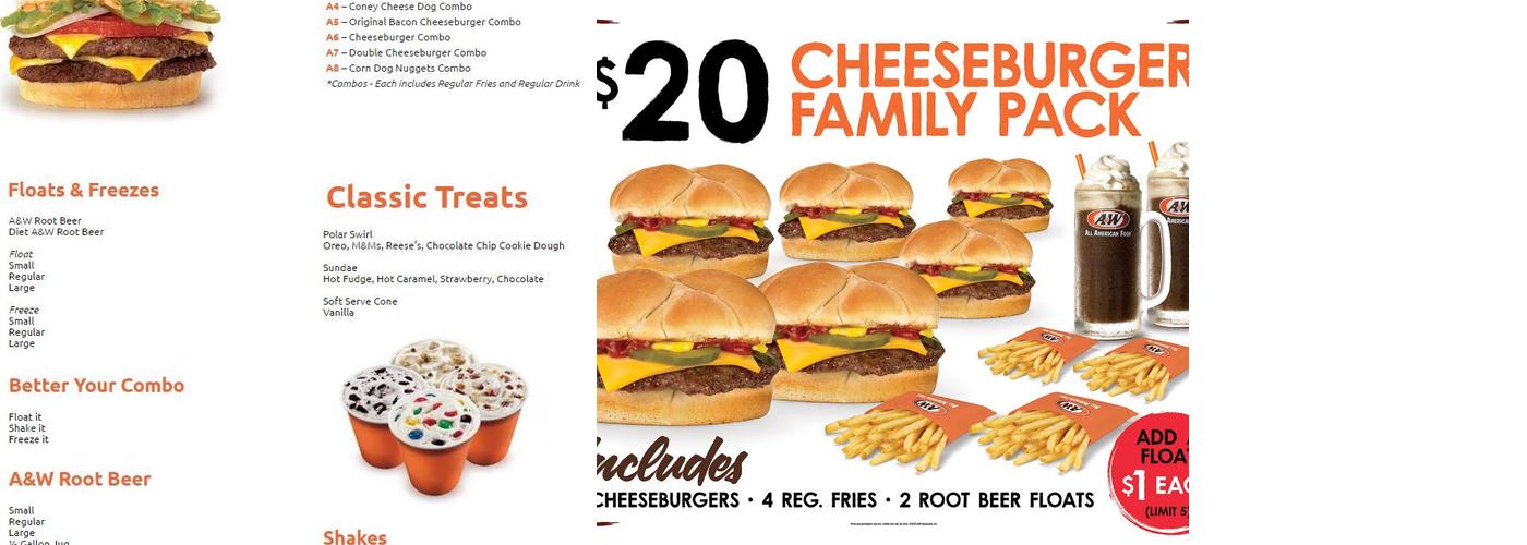 KFC Menu