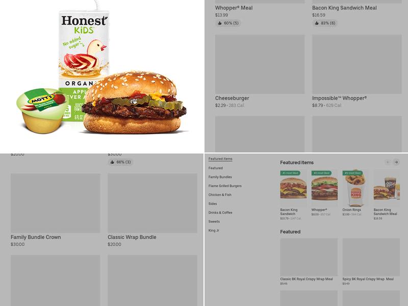 Burger King Menu
