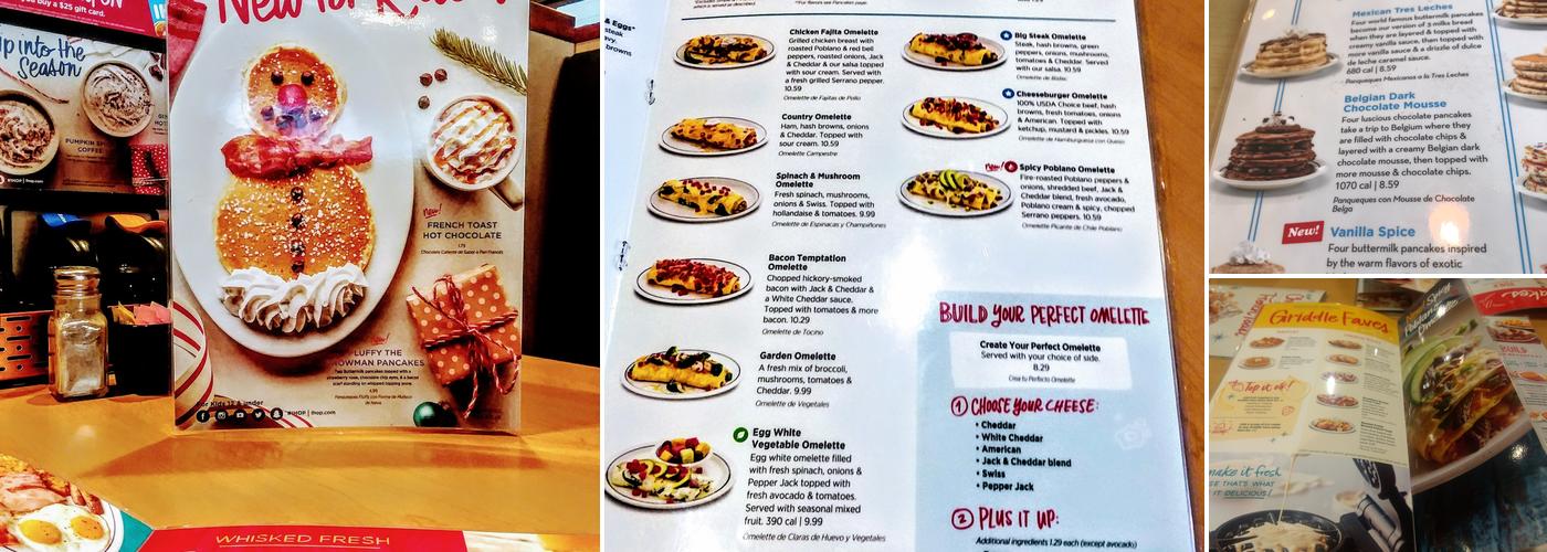IHOP Menu