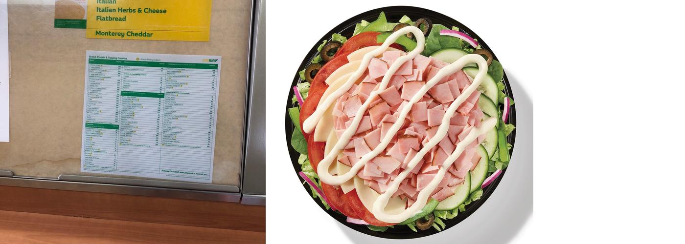 Subway Menu