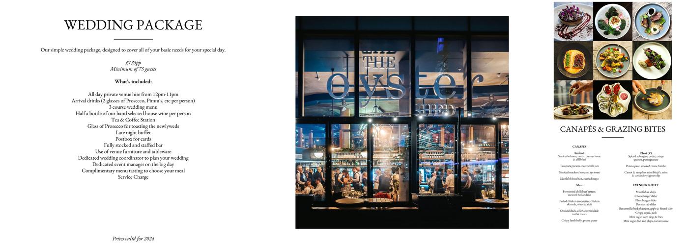 The Oyster Shed Menu