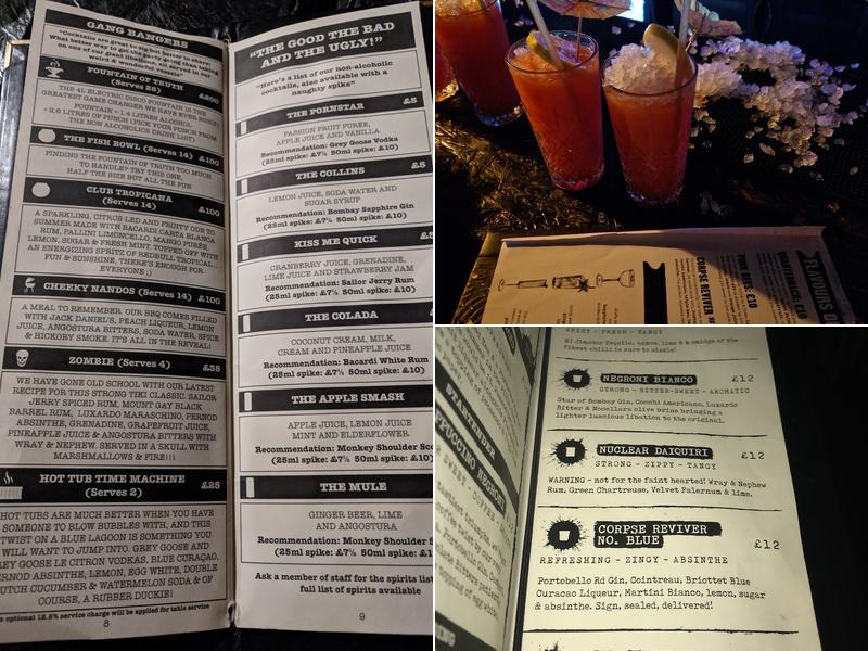 The Cocktail Club - Oxford Circus Menu