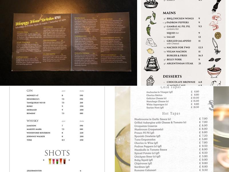 SIXTY/FOUR Cocktail Bar Menu