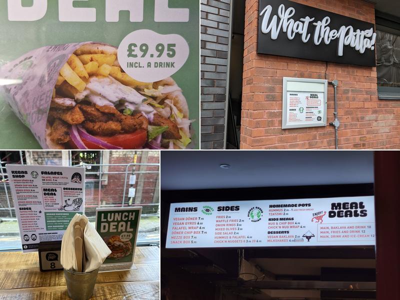 What The Pitta - Vegan Kebabs Manchester Menu